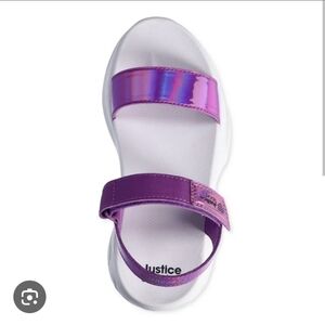 Girls justice sport sandals